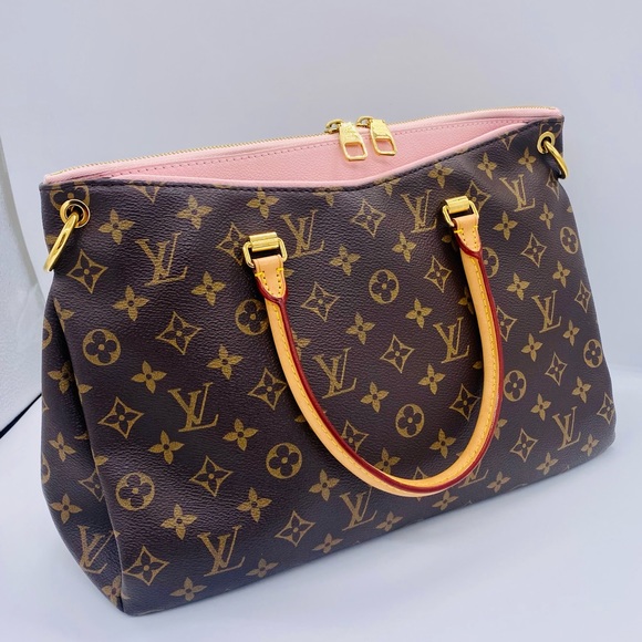 Louis Vuitton Brown and Pink Monogram Shoulder Bag - Picture 4 of 16